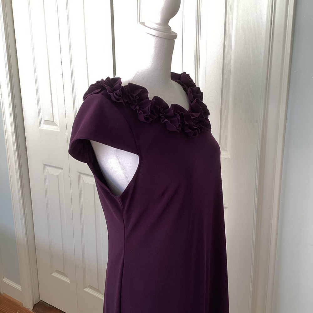 Ladies Dress “MSK” Large? Eggplant - Picture 2 of 6